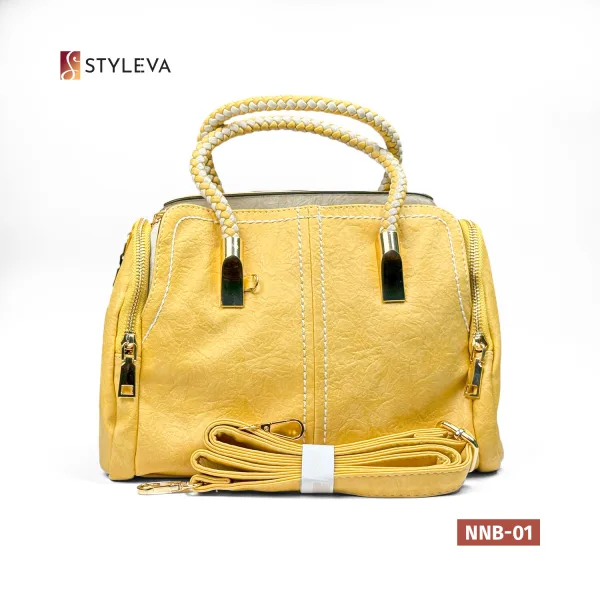 Zippered Barrel Bag with Charms