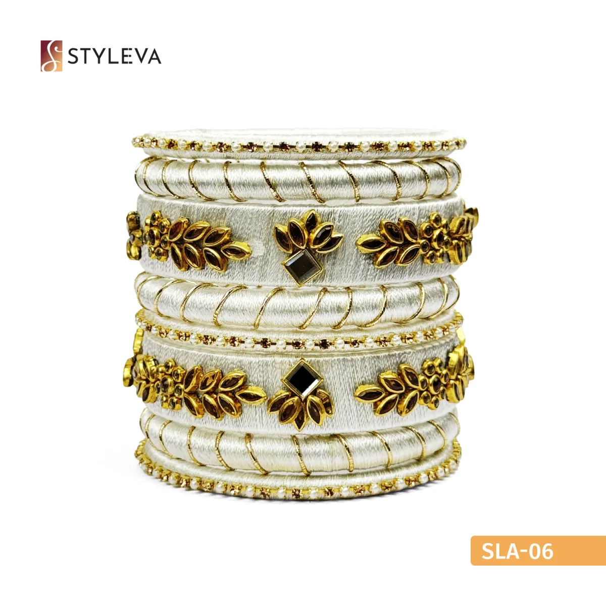 Leaf Pattern Bangles - Image 1