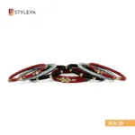 Red, Gray, and Gold Bangle - Image 3