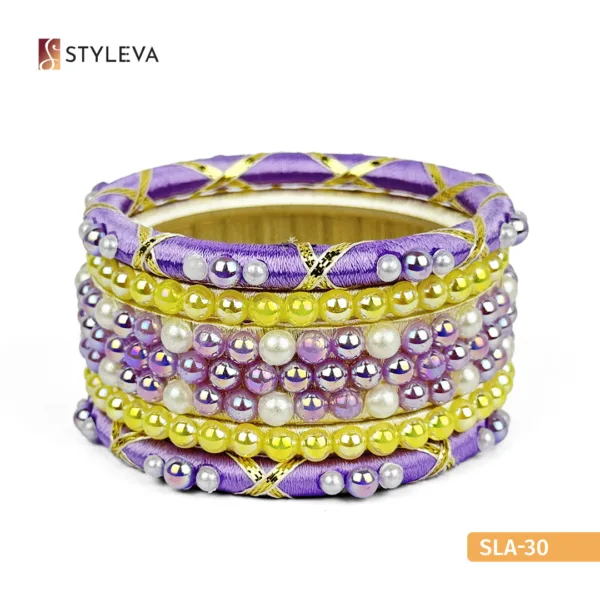Iridescent Purple and Yellow Bangle