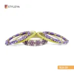 Iridescent Purple and Yellow Bangle - Image 3