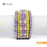 Iridescent Purple and Yellow Bangle - Image 4