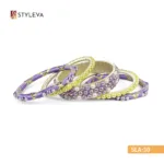 Iridescent Purple and Yellow Bangle - Image 2