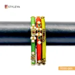 (Bijoy-001)_Colorful Kundan Bangles - Image 5