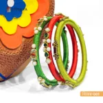 (Bijoy-001)_Colorful Kundan Bangles - Image 2