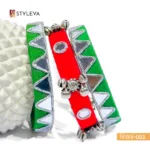 (Bijoy-003)_Regal Silk Mirror Bangles - Image 4